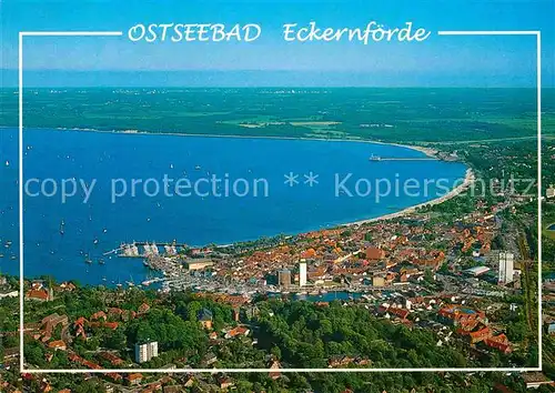 AK / Ansichtskarte Eckernfoerde Ostseebad Fliegeraufnahme Kat. Eckernfoerde