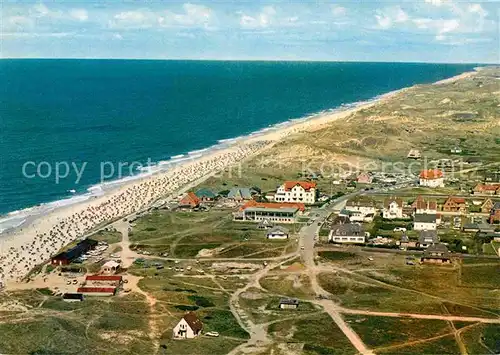 AK / Ansichtskarte Wenningstedt Sylt Nordseeheilbad Fliegeraufnahme Kat. Wenningstedt Braderup (Sylt)