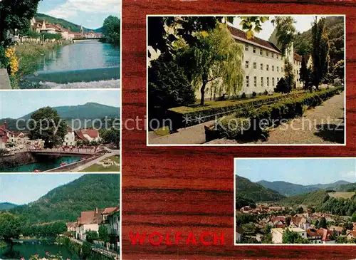 AK / Ansichtskarte Wolfach Schloss Panorama Partie an der Kinzig Kat. Wolfach Schwarzwald