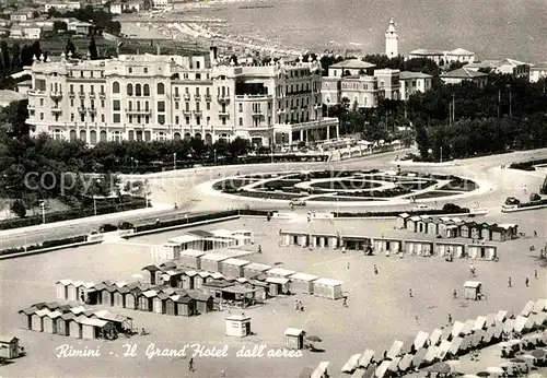 AK / Ansichtskarte Rimini Grand Hotel Veduta Aerea Fliegeraufnahme Kat. Rimini