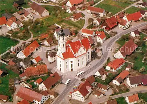 AK / Ansichtskarte Schussenried Bad Wallfahrtskirche Steinhausen Fliegeraufnahme Kat. Bad Schussenried