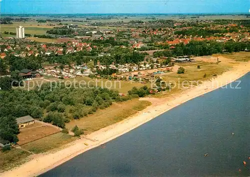 AK / Ansichtskarte Nordenham Fliegeraufnahme Strand Kat. Nordenham