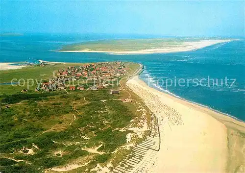 AK / Ansichtskarte Baltrum Nordseebad Fliegeraufnahme Norderney Strand Kat. Baltrum