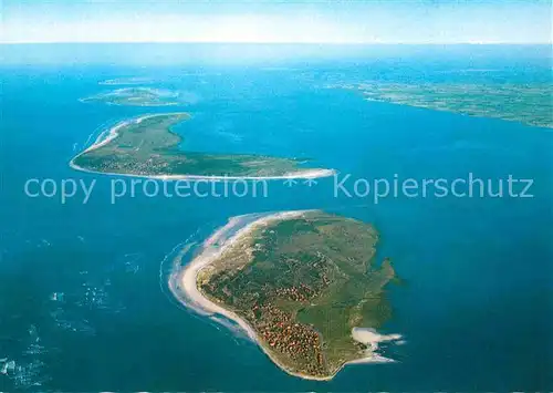 AK / Ansichtskarte Baltrum Nordseebad Fliegeraufnahme Langeoog Spiekeroog Wangerooge Kat. Baltrum