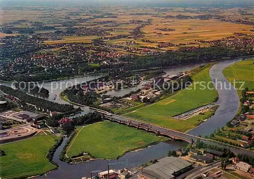 AK / Ansichtskarte Minden Westfalen Fliegeraufnahme Wasserkreuz Mittellandkanal Kat. Minden