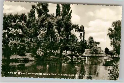 AK / Ansichtskarte Kehl Rhein Stadtweiher Kat. Kehl