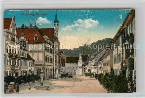 AK / Ansichtskarte Wolfach Marktplatz Brunnen Kat. Wolfach Schwarzwald