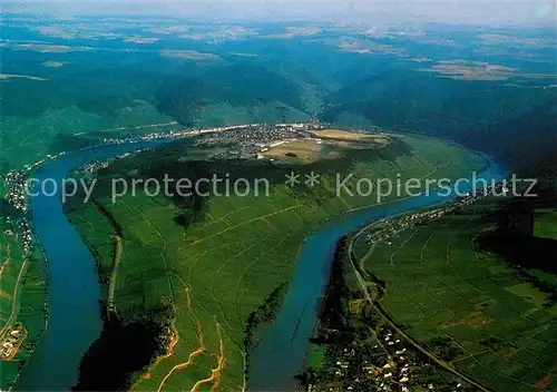 AK / Ansichtskarte Zell Mosel Moselschleife Marienburg Fliegeraufnahme Kat. Zell (Mosel)