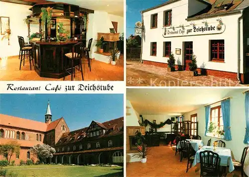 AK / Ansichtskarte Lehnin Restaurant Cafe zur Deichstube Kat. Kloster Lehnin