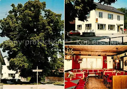 AK / Ansichtskarte Schoeneschach Cafe Restaurant Zur Friedenslinde Kat. Bad Woerishofen