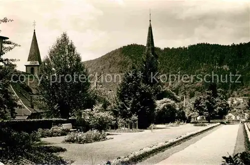 AK / Ansichtskarte Zell Harmersbach Stadtpark  Kat. Zell am Harmersbach