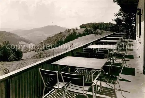 AK / Ansichtskarte Zell Harmersbach Nillhof Terrasse Kat. Zell am Harmersbach