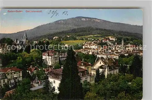 AK / Ansichtskarte Baden Baden Gesamtansicht  Kat. Baden Baden