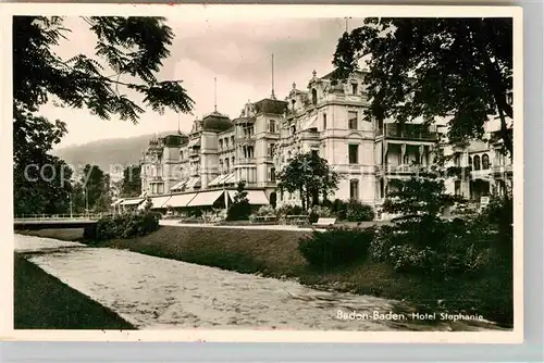 AK / Ansichtskarte Baden Baden Hotel Stefanie Kat. Baden Baden