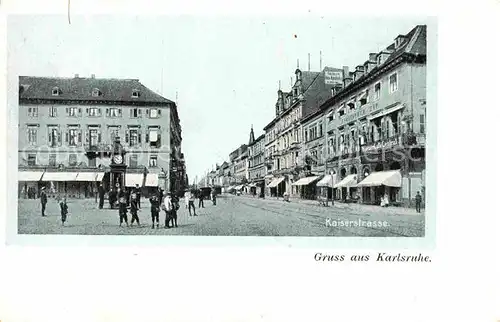 AK / Ansichtskarte Karlsruhe Baden Kaiserstrasse 