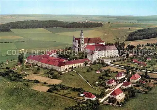 AK / Ansichtskarte Neresheim Benediktinerkloster Fliegeraufnahme Kat. Neresheim