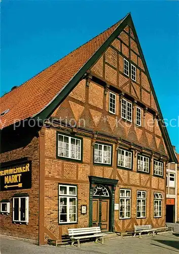 AK / Ansichtskarte Luetjenburg Holstein Faerberhaus 16. Jhdt. Fachwerkhaus Kat. Luetjenburg