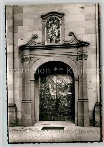 AK / Ansichtskarte Zell Harmersbach Wallfahrtskirche Portal Kat. Zell am Harmersbach