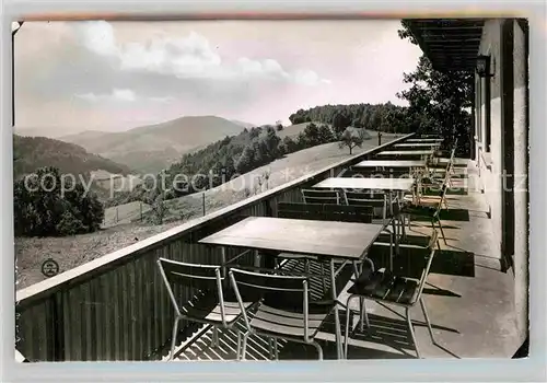 AK / Ansichtskarte Zell Harmersbach Nillhof Terrasse Kat. Zell am Harmersbach