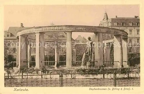 AK / Ansichtskarte Karlsruhe Baden Stephanbrunnen