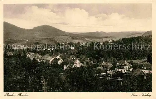 AK / Ansichtskarte Baden Baden Panorama Kat. Baden Baden