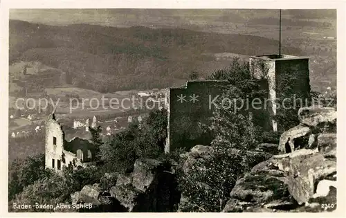 AK / Ansichtskarte Baden Baden Altes Schloss Kat. Baden Baden