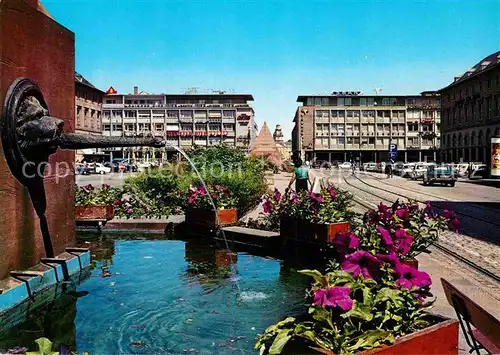 AK / Ansichtskarte Karlsruhe Baden Marktplatz