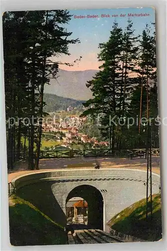 AK / Ansichtskarte Baden Baden Merkurbahn Kat. Baden Baden