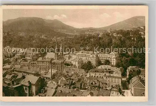 AK / Ansichtskarte Baden Baden Panorama von der Oberrealschule Kat. Baden Baden