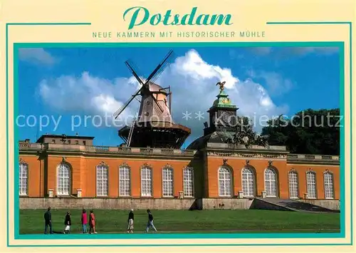 AK / Ansichtskarte Potsdam Neue Kammern mit historischer Muehle Kat. Potsdam