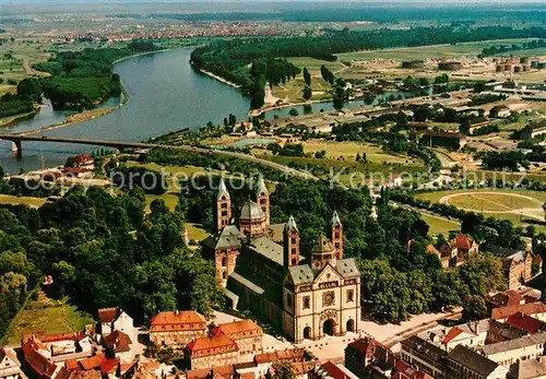 AK / Ansichtskarte Speyer Rhein Der Kaiserdom Fliegeraufnahme Kat. Speyer