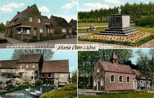 AK / Ansichtskarte Maria Veen Waldkapelle Muehle Ehrenmal Kat. Reken