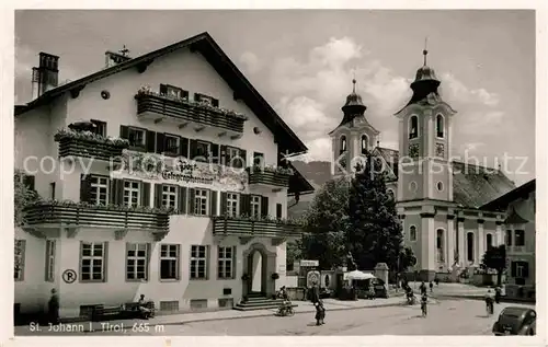 AK / Ansichtskarte Johann Tirol Sankt Kirche Hotel Telegraphenamt  Kat. Oesterreich