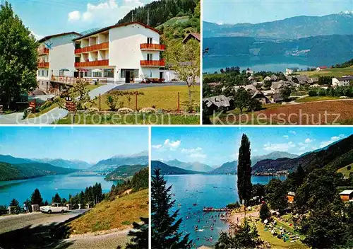 AK / Ansichtskarte Sappl Millstaettersee Hotel Pension Karolinenhof Panorama