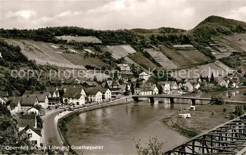 AK / Ansichtskarte Obernhof Lahn Goethepunkt Gasthaus Mueller Kat. Obernhof