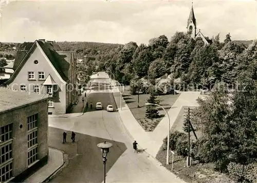 AK / Ansichtskarte Schmoelln Thueringen Fliegeraufnahme Ernst Thaelmann Platz Kat. Schmoelln