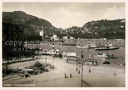 AK / Ansichtskarte Como Lago di Como Piazza Cavour