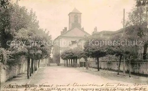 AK / Ansichtskarte Saint Palais sur Mer Boulevard Acacias Palas de Justice Kat. Saint Palais sur Mer