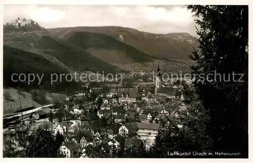 AK / Ansichtskarte Urach Bad Hohenurach Kirche Panorama Kat. Bad Urach