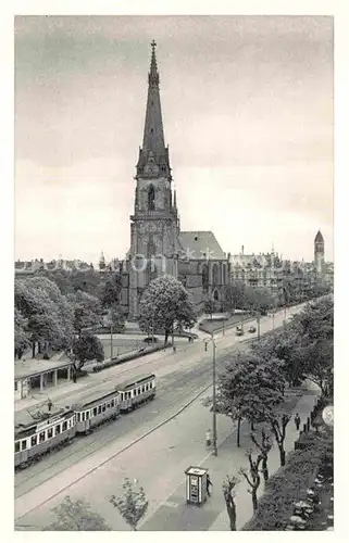 AK / Ansichtskarte Karlsruhe Baden Bernharduskirche