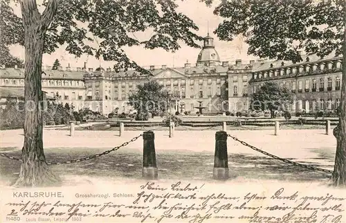 AK / Ansichtskarte Karlsruhe Baden Schloss