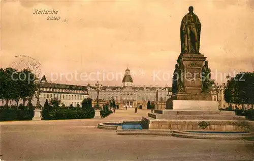 AK / Ansichtskarte Karlsruhe Baden Schloss