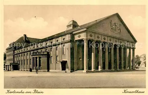 AK / Ansichtskarte Karlsruhe Baden Konzerthaus