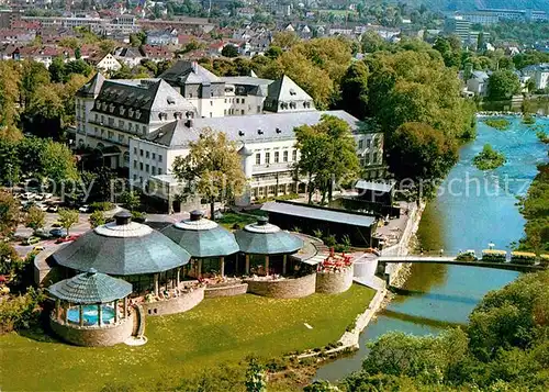 AK / Ansichtskarte Bad Kreuznach Fliegeraufnahme Crucenia Kurthermen Steigenberger Hotel Kurhaus Kat. Bad Kreuznach