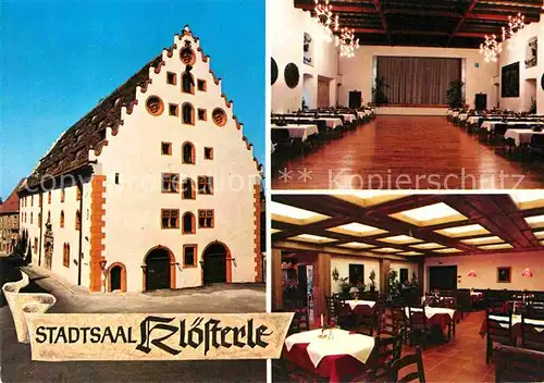 AK / Ansichtskarte Noerdlingen Stadtsaal Kloesterle Kat. Noerdlingen