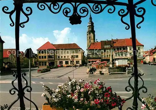 AK / Ansichtskarte Bad Koenigshofen Marktplatz Kurverwaltung Kat. Bad Koenigshofen i. Grabf.