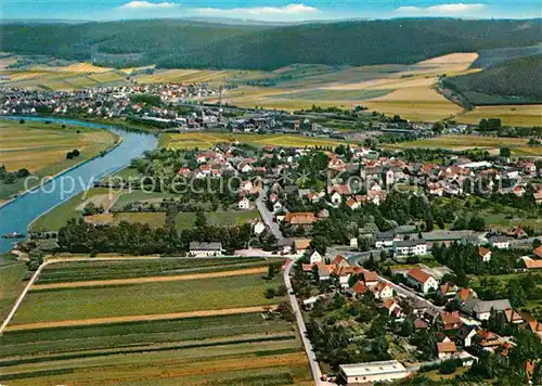 AK / Ansichtskarte Lippoldsberg Fliegeraufnahme Kat. Wahlsburg