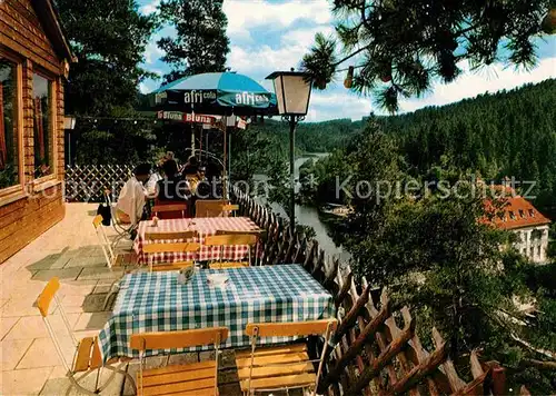 AK / Ansichtskarte Hoellensteinsee Blick vom Seerestaurant Kat. Viechtach