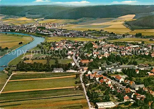 AK / Ansichtskarte Lippoldsberg Fliegeraufnahme Weserbergland Kat. Wahlsburg