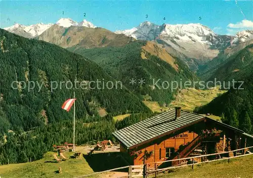 AK / Ansichtskarte Steinach Brenner Tirol Bergeralm mit Olperer Fussstein Schrammacher Hohe Wandspitze Kat. Steinach am Brenner